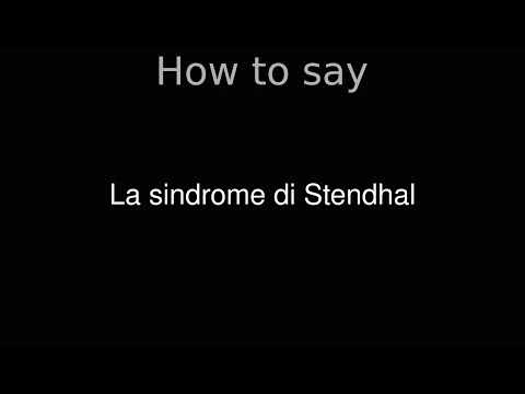 How to Pronounce correctly La sindrome di Stendhal (Movie)
