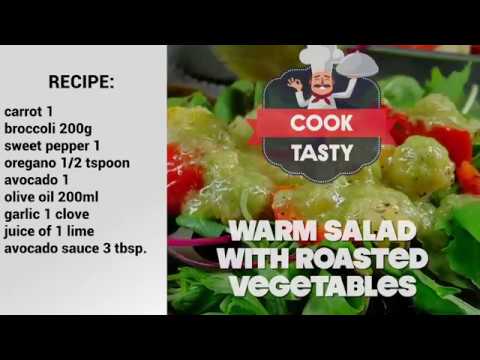 Warm salad with roasted vegetables. How to cook? | Cook tasty