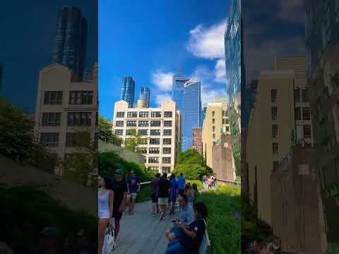 High line converted into tourist destinations, in New York City.