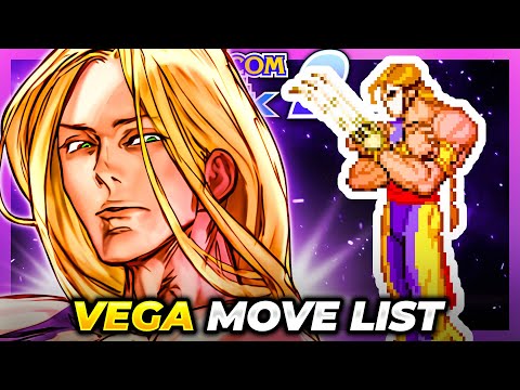 VEGA (CLAW) MOVE LIST - Capcom vs. SNK 2: Mark of  the Millenium 2001 (CVS2)