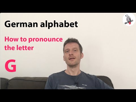 German alphabet: how to pronounce the letter G