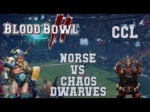Blood Bowl 2 - Norse (the Sage) vs Chaos Dwarves - CCL G10
