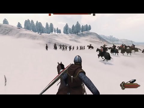 The classic cavalry charge manoeuvre | Mount and Blade Bannerlord