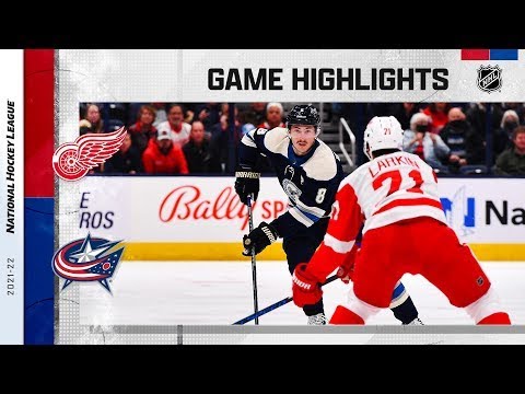 Detroit Red Wings vs Columbus Blue Jackets | November 15, 2021 | Game Highlights | NHL