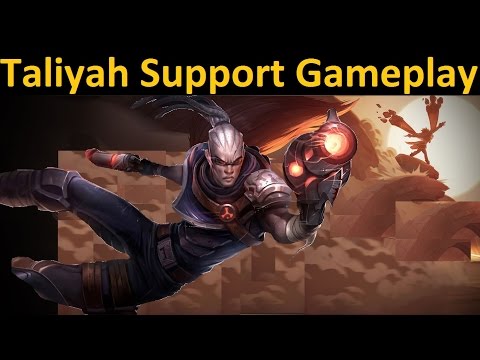 Taliyah Support Full Game Spotlight - Taliyah Better Support than Mid?!
