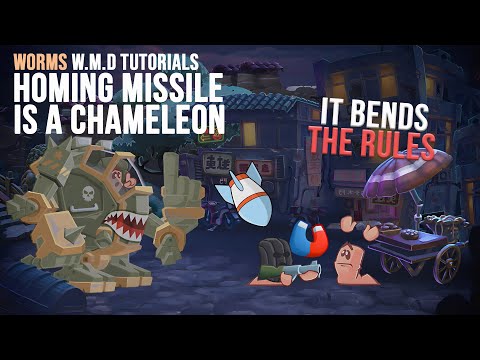 Homing Missile Is A Chameleon🚀🦎| Tips, Tricks & Tactics🧭| Worms WMD Tutorials🎥