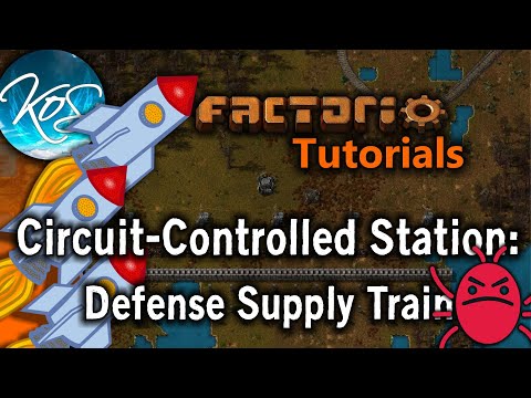 Factorio Tutorials: Wall Repair Supply Station - Unload using COMBINATORS -- Explained!
