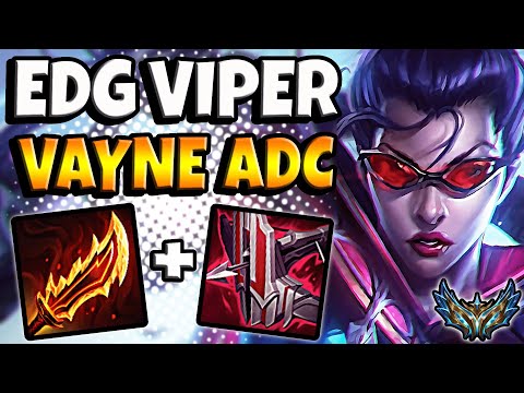 Vayne vs Jhin ADC [ EDG Viper ] Patch 12.10 Korea Challenger ✅