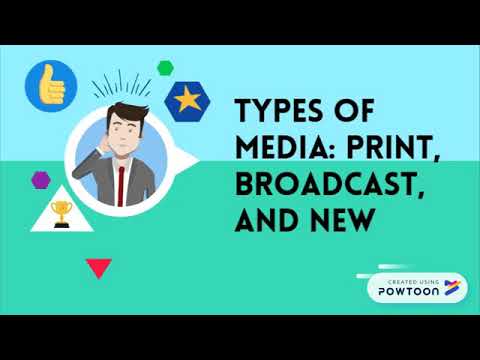 What are three examples of media?