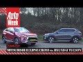 Mitsubishi Eclipse Cross vs. Hyundai Tucson - AutoWeek Dubbeltest - English subtitles