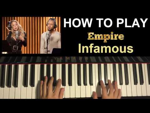 HOW TO PLAY - EMPIRE - Infamous - Mariah Carey and Jussie Smollett (Piano Tutorial Lesson)