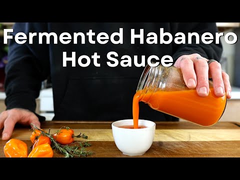 Lacto Femented Habanero Hot Sauce | Easy, Homemade Hot Sauce Recipe 🔥