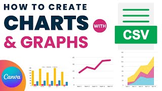 How to Create Charts and Graphs with CSV file in Canva