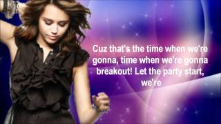 Miley Cyrus BreakOut [Lyrics On Screen]