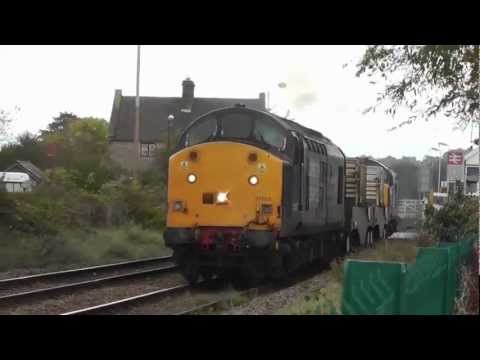 37603 Top'n'Tail 37423 6C51 Sellafield - Heysham/6C52 return flasks 16th October 2012