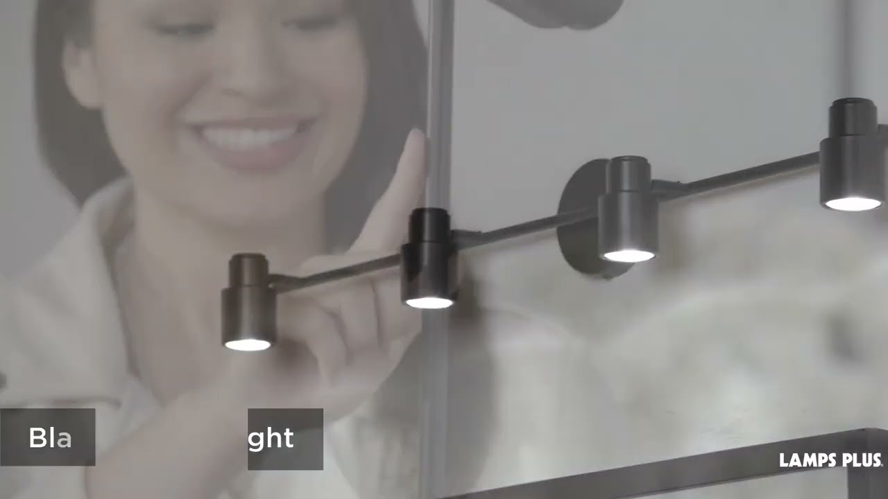 Video 1 Watch A Video About the ProTrack Melson 4 Light Black LED Wall or Ceiling Track Fixture