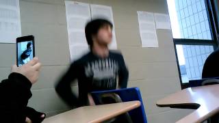 Josh White dancing in class