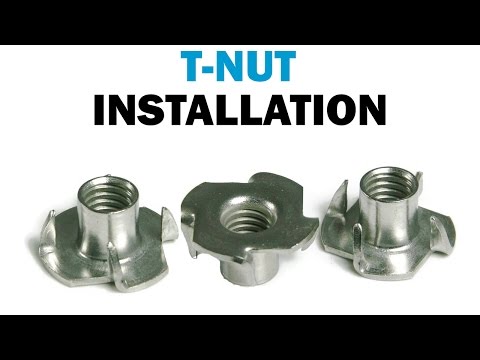 Installing T-Nuts in Wood