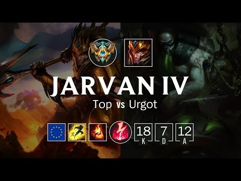 Jarvan IV Top vs Urgot - EUW Master Patch 8.24