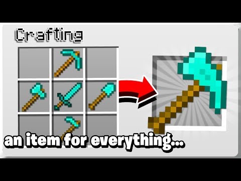 Creating ONE Minecraft Diamond tool for EVERYTHING...on my skyblock server