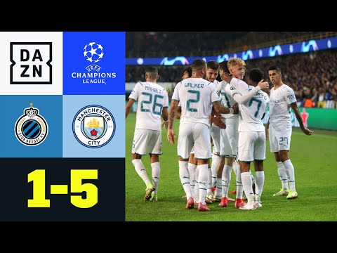 City beendet feuchten UCL-Traum von Brügge: Brügge – Man City 1:5 | UEFA Champions League | DAZN