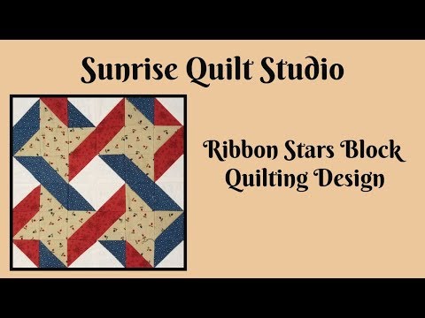 Ribbon Stars Block Quilting Designs