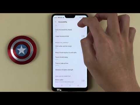 Click when pointer stops on OPPO F7 Android 10