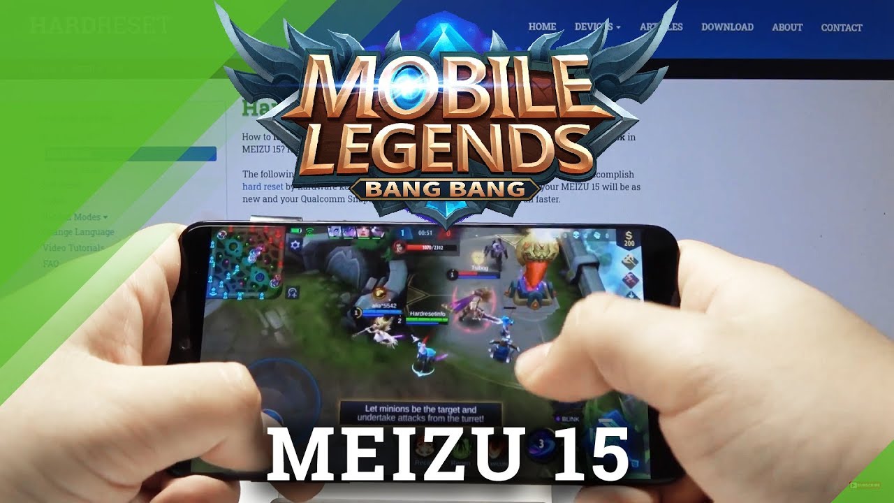 Test Mobile Legends on Meizu 15 - Settings / FPS Review