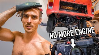 I Removed My Engine, There's No Turning Back! - Electric Camper Build Ep 2
