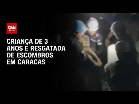 Terremotos na Venezuela: Criança de 3 anos é resgatada de escombros | CNN PRIME TIME