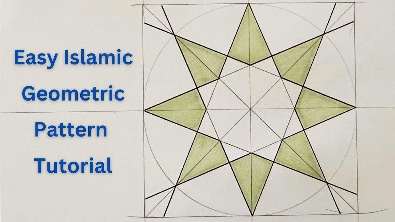 EASY AND SIMPLE ISLAMIC GEOMETRIC PATTERN TUTORIAL
