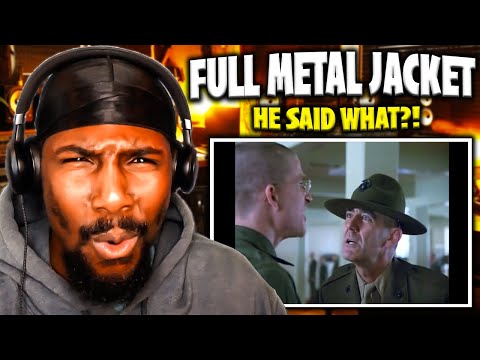 COULDN'T BELIEVE MY EARS!! | Full Metal Jacket - Gunnery Sergeant Hartman Scene (Reaction)