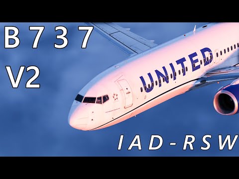Race to Escape Dulles! LevelUp Boeing 737 v2 First Look IAD-RSW (X-Plane 12)