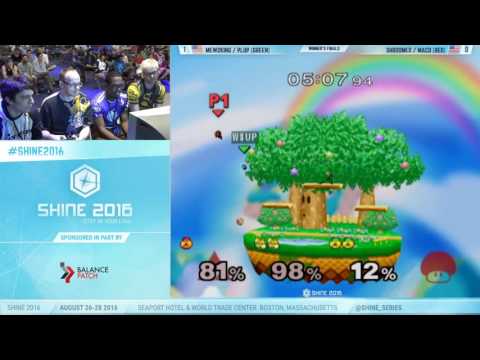 Shine 2016 - MacD/Shroomed vs M2K/Plup SSBM Doubles WF