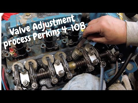 Valve Adjustment Process Perking 4-108 Marine Diesel engine [EP 58]