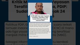 PDIP Jawab Tudingan soal Mitra MBG, Klaim Yayasan Terafiliasi Sudah Tak Boleh Terlibat