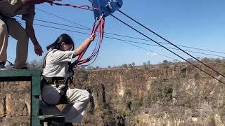 ビクトリアフォールズでジップラインをやってみた！