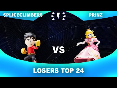 SpliceClimbers (Mii Brawler) Vs. PrinZ (Peach) - Losers Top 24 - Amiibo Strike #15
