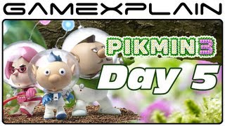 Pikmin 3 - Captain's Log: Day 5 -  Snowy Conditions & Yellow Pikmin (Video Preview)