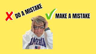 STOP Saying “Do a Mistake”! | DO vs MAKE Explained (English Grammar for ESL Learners)