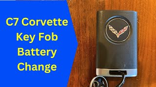 C7 Corvette Key Fob Battery Replacement