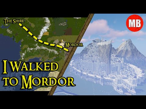I WALKED TO MORDOR! | Minecraft Middle Earth | The Fellowship's Footsteps across Middle Earth!