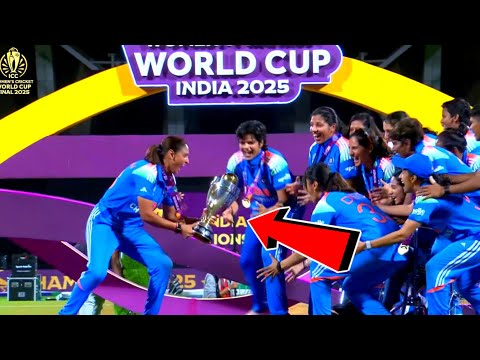 India Women's Trophy Celebration After Win Women's World Cup 2025, Ind w vs sa w final today