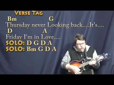 Friday I'm In Love (The Cure) Mandolin Cover Lesson in D with Chords/Lyrics