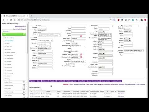 Guest checkin from reservation