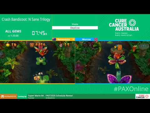 Crash Bandicoot: N Sane Trilogy All Gems race by Rexaaayyy & Murcaz - PAX Online 2020