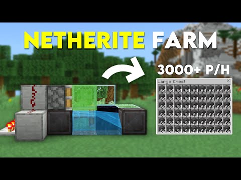 Minecraft Netherite Farm Tutorial in Minecraft Bedrock 1.21.92!