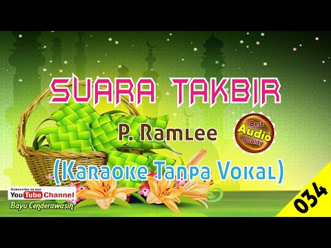 Suara Takbir by P. Ramlee [Original Audio-HQ] | Karaoke Tanpa Vokal
