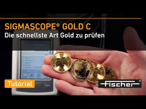 Echtheitsprüfung von Gold – einfach, schnell, präzise, zerstörungsfrei | SIGMASCOPE GOLD C | Fischer