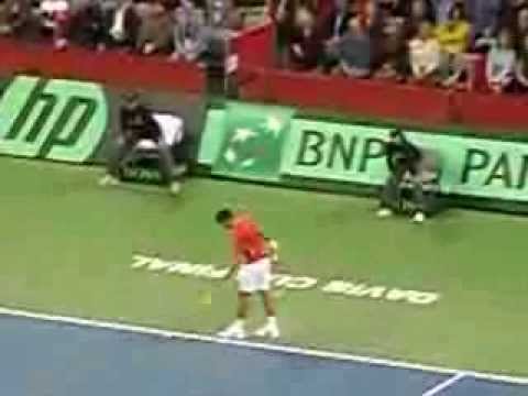 Djokovic  - Bedych , last gem,  Final Davis Cup, BG Arena 17.11.2013. 6-4, 7-5, 6-2